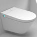 swan wall hung bidet toilet corner view lifestyle up close