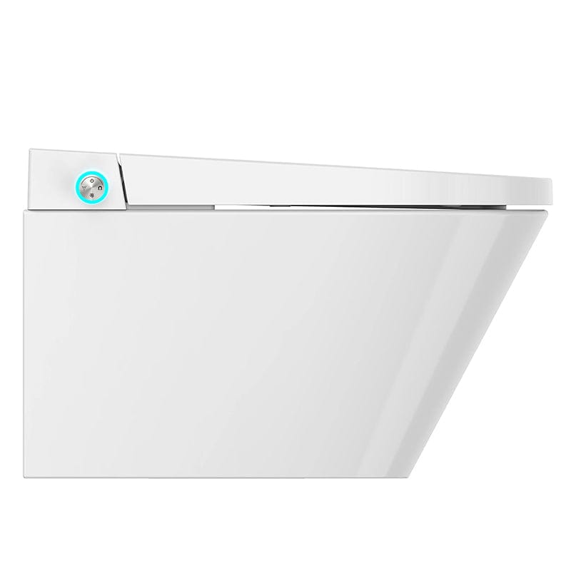 swan wall hung bidet toilet side view