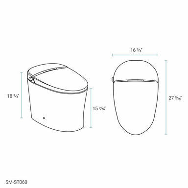 swiss madison avancer integrated bidet toilet dimensions