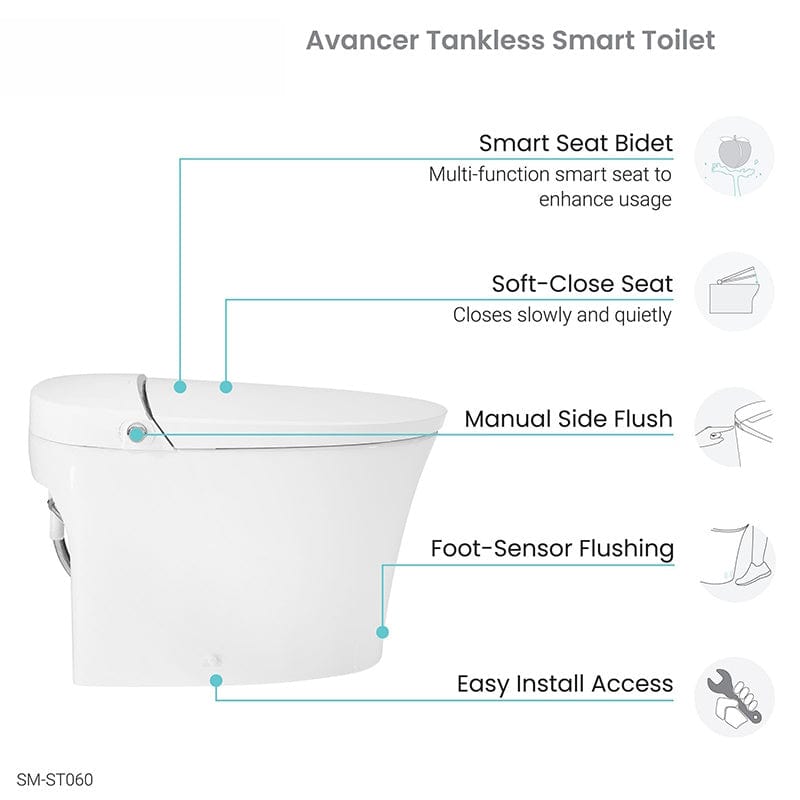 swiss madison avancer integrated bidet toilet features