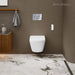 swiss madison hugo wall hung bidet toilet circle button front view lifestyle