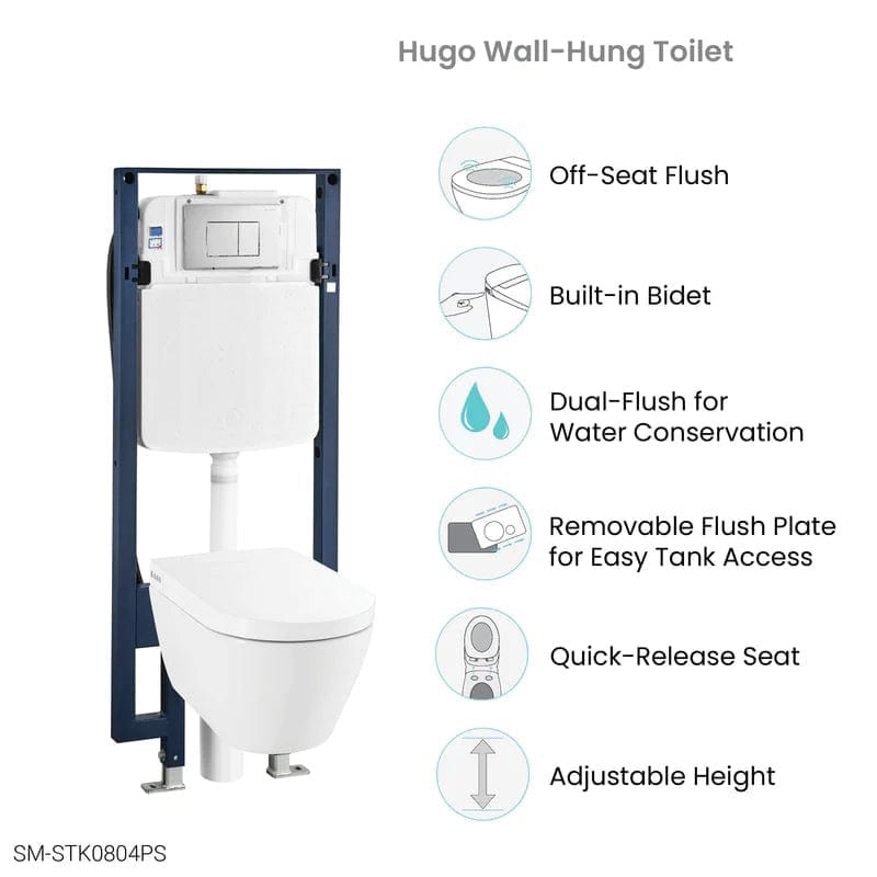 swiss madison hugo wall hung bidet toilet features