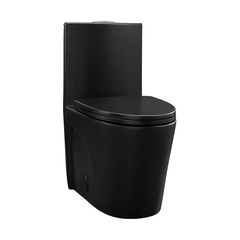 Swiss Madison St. Tropez One-Piece Elongated Toilet Vortex™ Dual-Flush 1.1/1.6 gpf in Matte Black