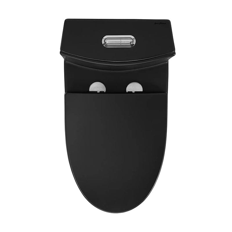 Swiss Madison St. Tropez One-Piece Elongated Toilet Vortex™ Dual-Flush 1.1/1.6 gpf in Matte Black