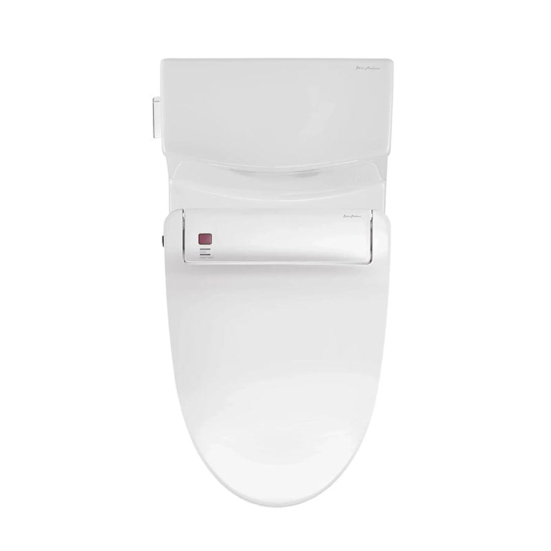 swiss madison virage one piece toilet with vivante bidet seat top view