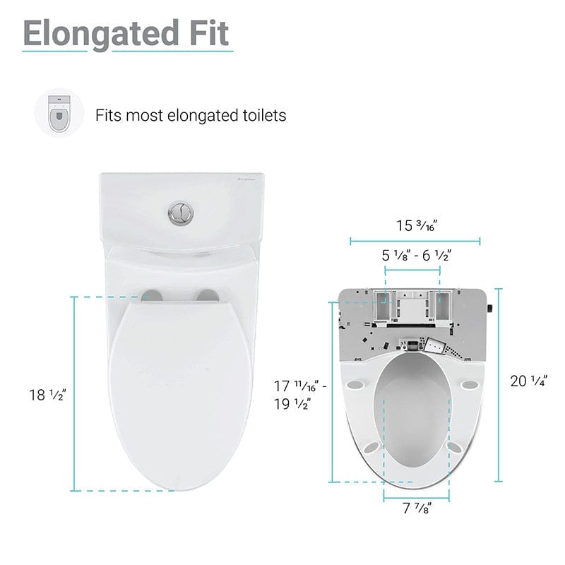 swiss madison vivante bidet toilet seat elongated fit