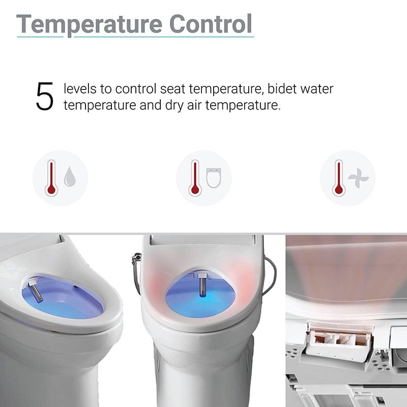 swiss madison vivante bidet toilet seat temperature control