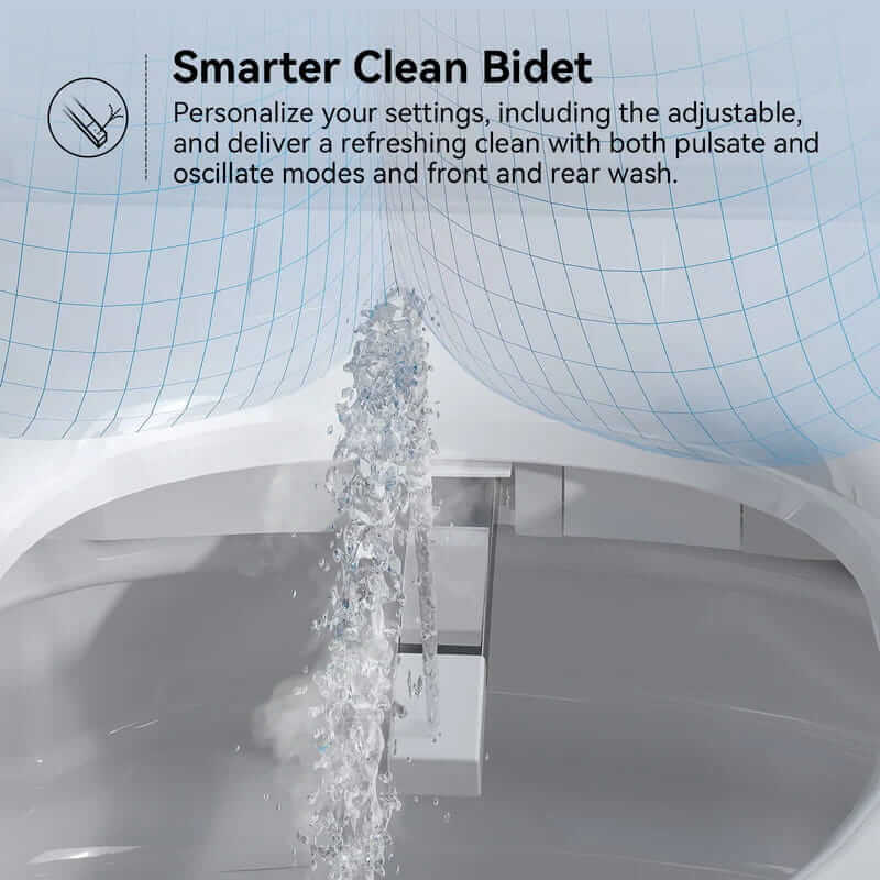 T03pro Smart Toilet With Adjustable Front and Rear Wash