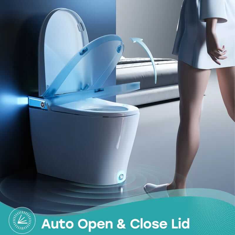 T38 Bidet Combo Toilet With Auto Open and Close Lid