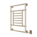 Thames 23.5 X 34.5 Wall Mounted Towel Warmer Brushed Nickel Corner View