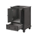 Thompson 24 Inch Single Vanity Charcoal Glaze Cabinet Only Corner View