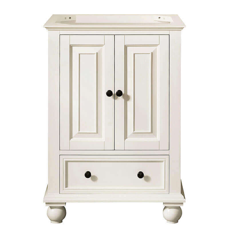 Thompson 24 Single Vanity French White Cabinet Only