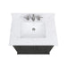 Thompson 30 Inch Single Vanity Charcoal Glaze in Cala White Engineered Stone
