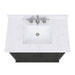 Thompson 36 Inch Single Vanity Charcoal Glaze in Cala White Engineered Stone