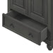 Thompson 36  Single Vanity Charcoal Glaze Cabinet Only Drawers