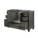 Thompson 48 Inch Single Vanity Charcoal Glaze Cabinet Only Open