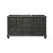 Thompson 60 Inch Double Vanity Charcoal Glaze Cabinet Only Front View