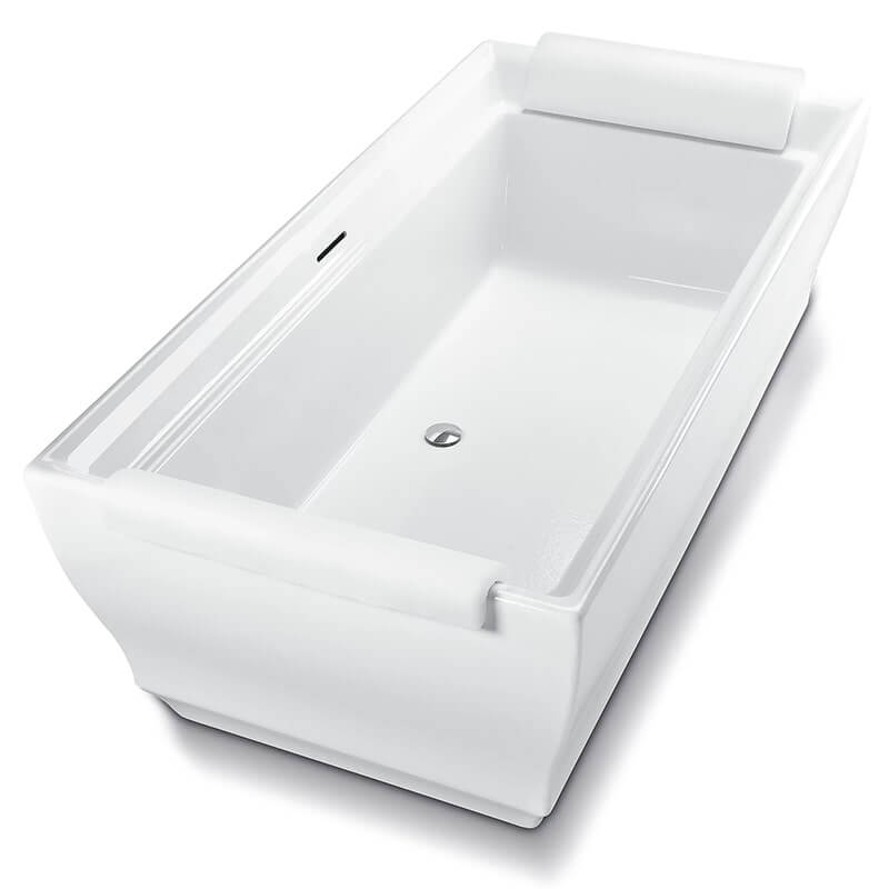 toto aimes freestanding bathtub corner view