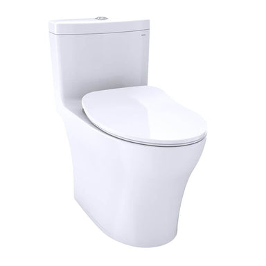 toto aquia iv one piece toilet 1.28 gpf 0.9 gpf corner view