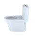 toto aquia iv two piece toilet 1.28 gpf 0.9 gpf no seat side view facing left