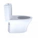 toto aquia iv two piece toilet 1.28 gpf 0.9 gpf no seat side view facing right