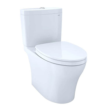 toto aquia iv two piece toilet 1.28 gpf 0.9 gpf universal height corner view