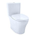 toto aquia iv two piece toilet 1.28 gpf 0.9 gpf universal height corner view