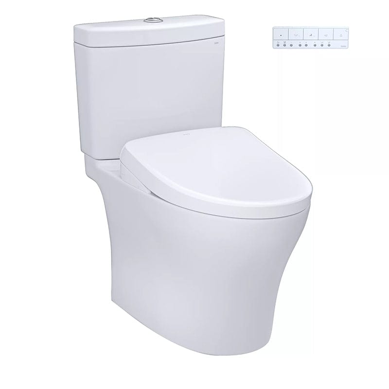 TOTO Aquia IV Washlet+ S7 Two-Piece Universal Height Corner View