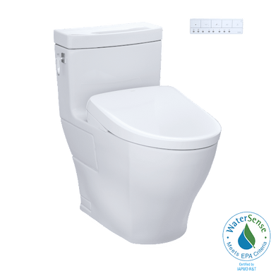 TOTO Bidet Toilet Combo TOTO Aimes Washlet + S7 One-Piece 1.28 GPF
