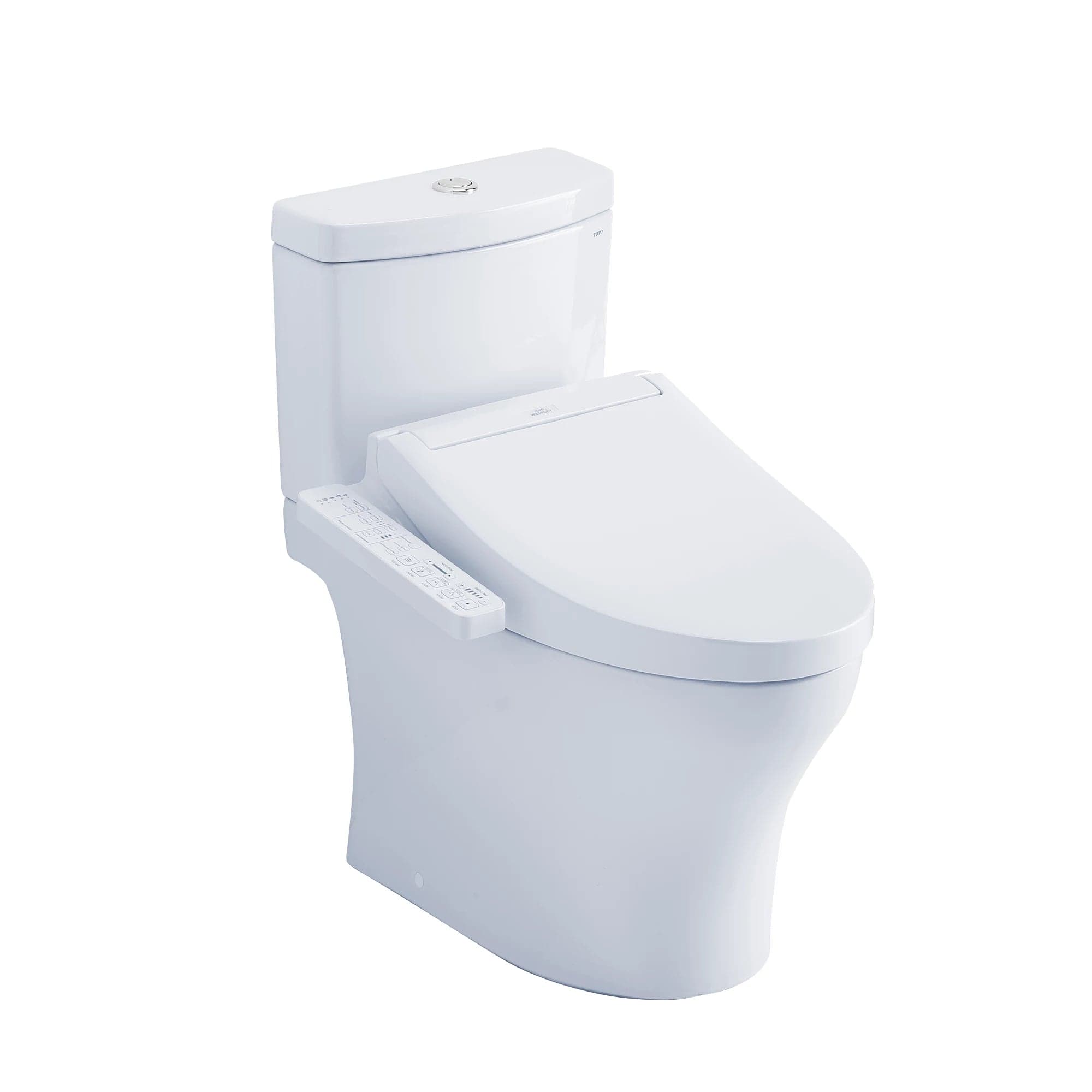 TOTO Bidet Toilet Combo TOTO Aquia IV Washlet+ C2 Two-Piece Toilet 1.28 GPF & 0.9 GPF - Universal Height