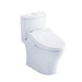 TOTO Bidet Toilet Combo TOTO Aquia IV Washlet+ C5 Two-Piece Toilet 1.28 GPF & 0.9 GPF
