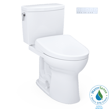 TOTO Bidet Toilet Combo TOTO Drake II 1G Washlet + S7A Two-Piece 1.0 GPF