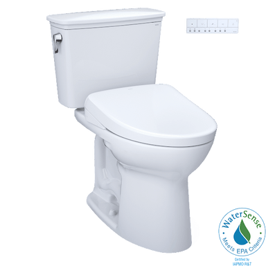 TOTO Bidet Toilet Combo TOTO Drake Transitional Washlet + S7 Two-Piece 1.28 GPF