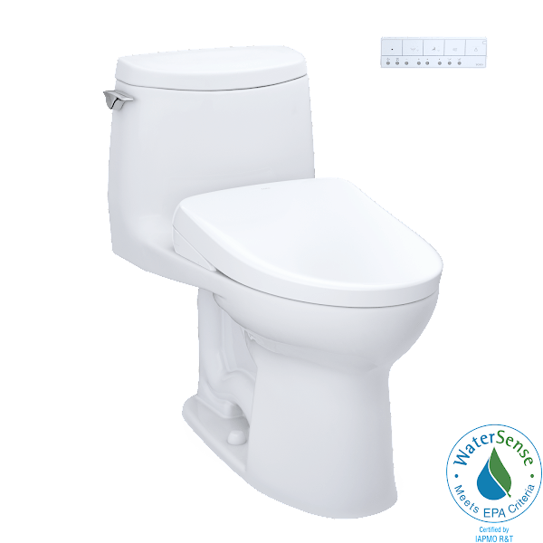TOTO Bidet Toilet Combo TOTO Ultramax II 1G Washlet + S7 One-Piece 1.0 GPF