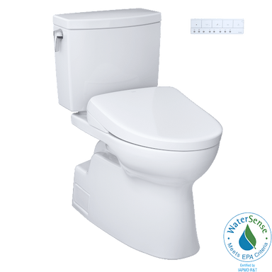 TOTO Bidet Toilet Combo TOTO Vespin II 1G Washlet + S7 Two-Piece 1.0 GPF