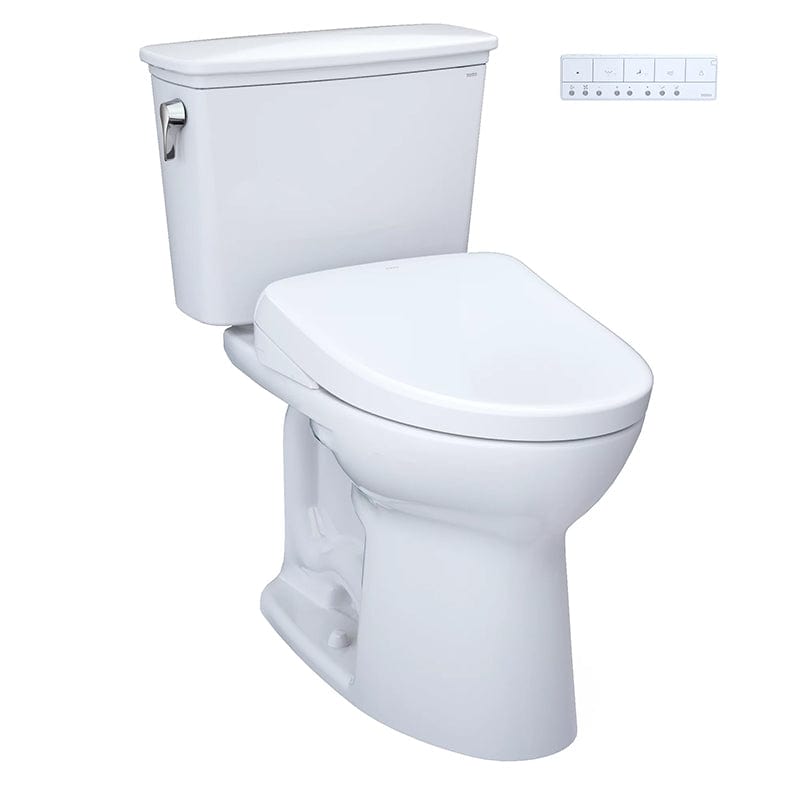 TOTO Drake Transitional Washlet + S7 Two-Piece - Universal Height Corner View