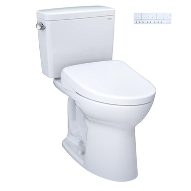 toto drake washlet s7a two piece 1 28 gpf universal height corner view