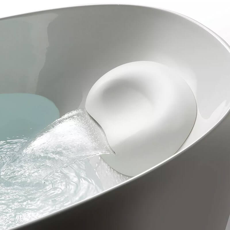 toto flotation tub with zero dimension neck bath