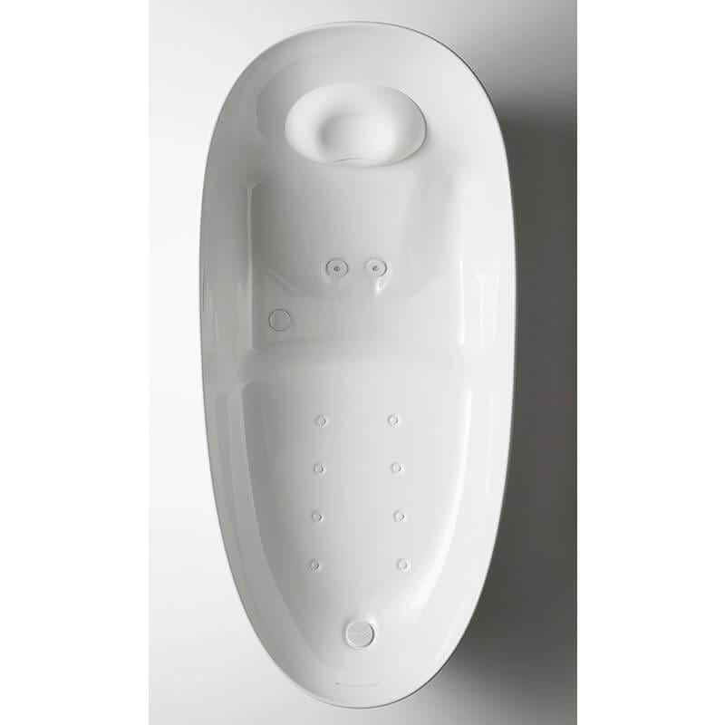 toto flotation tub with zero dimension top view