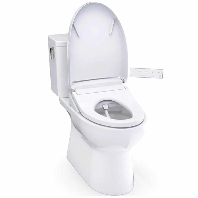 TOTO Glaston 1G S7A Two Piece Toilet Corner View Open Lid