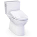 TOTO Glaston Washlet S7A Two Piece 1.28 Gpf Corner View Facing Right