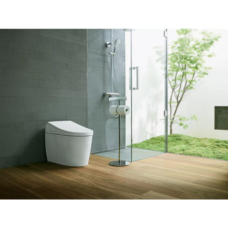 toto neorest ah bidet toilet beside shower room