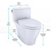 toto nexus one piece toilet washlet ready 1 28 gpf no seat dimensions