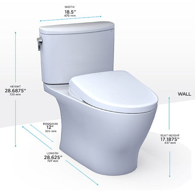 toto nexus washlet s7 two piece dimensions