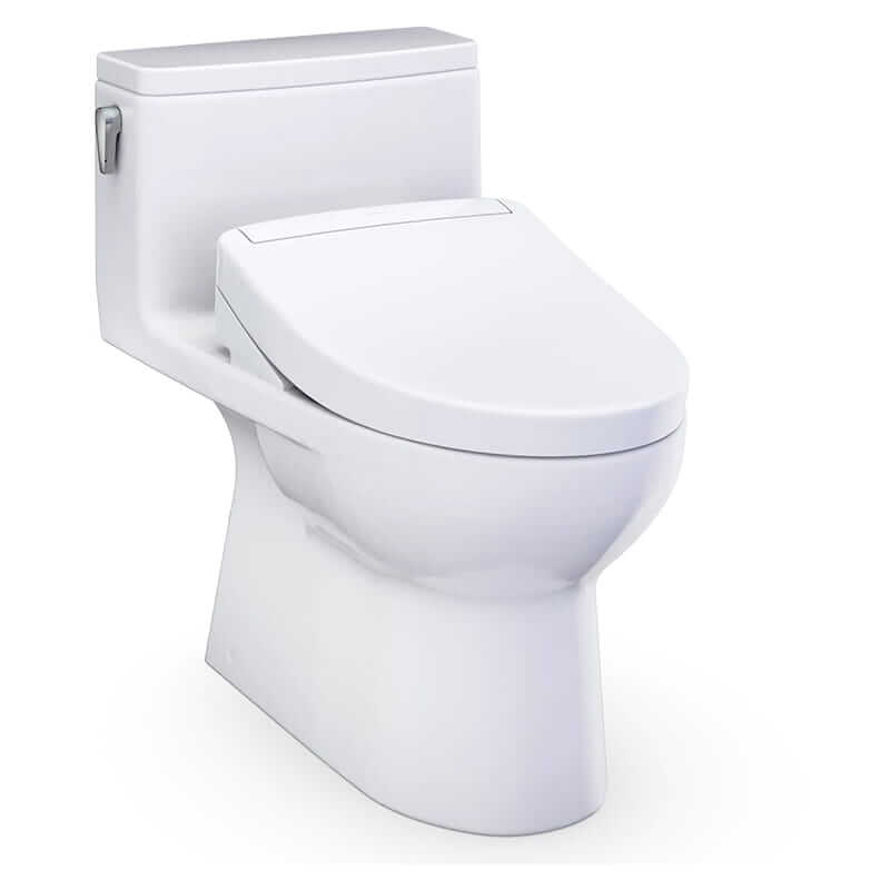 TOTO Redington 1.28 Gpf Washlet S7 One Piece Corner View Facing Right