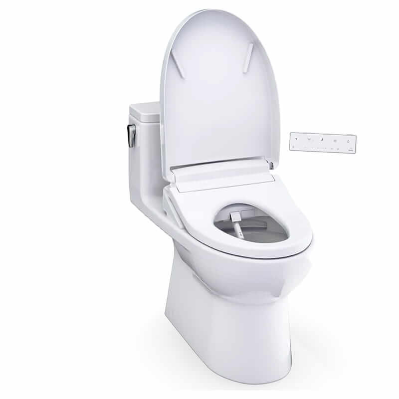 TOTO Redington 1G Washlet S7 1.0 Gpf Corner View Open Lid