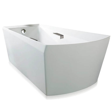 toto soiree freestanding bathtub corner view