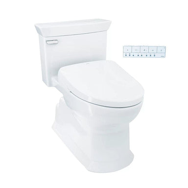 toto soiree washlet s7 one piece corner view with remote