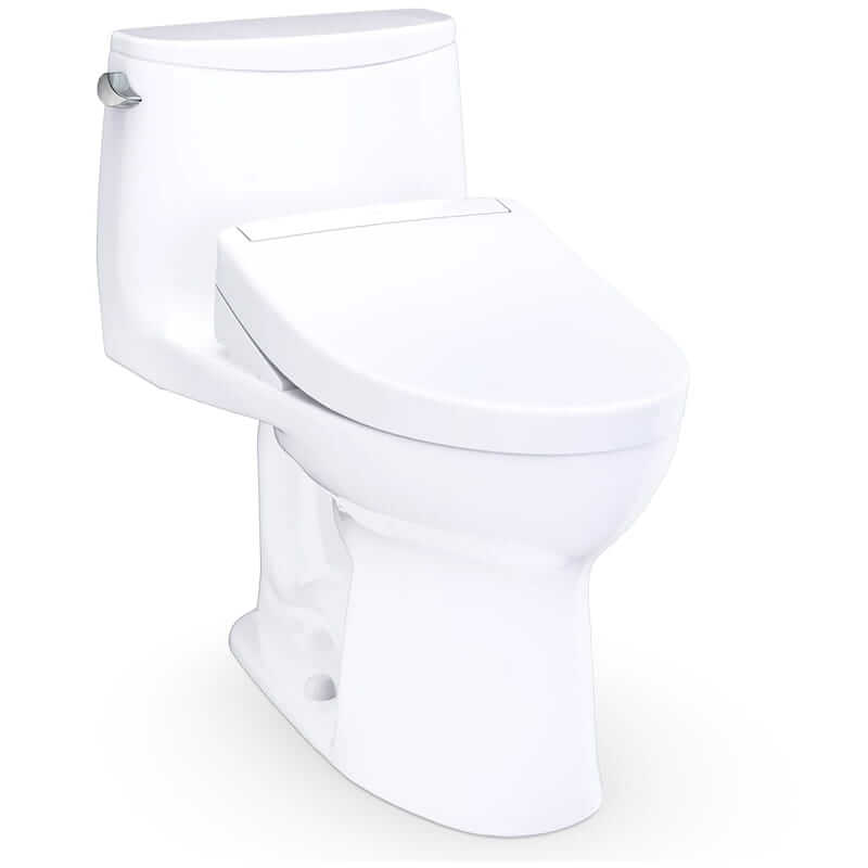TOTO Ultramax Washlet S7A One Piece 1.6 Gpf Corner View Facing Right