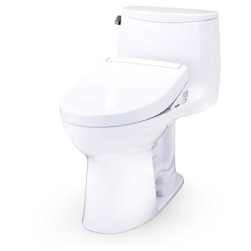 TOTO Ultramax Washlet S7A One Piece Toilet Corner View Facing Left